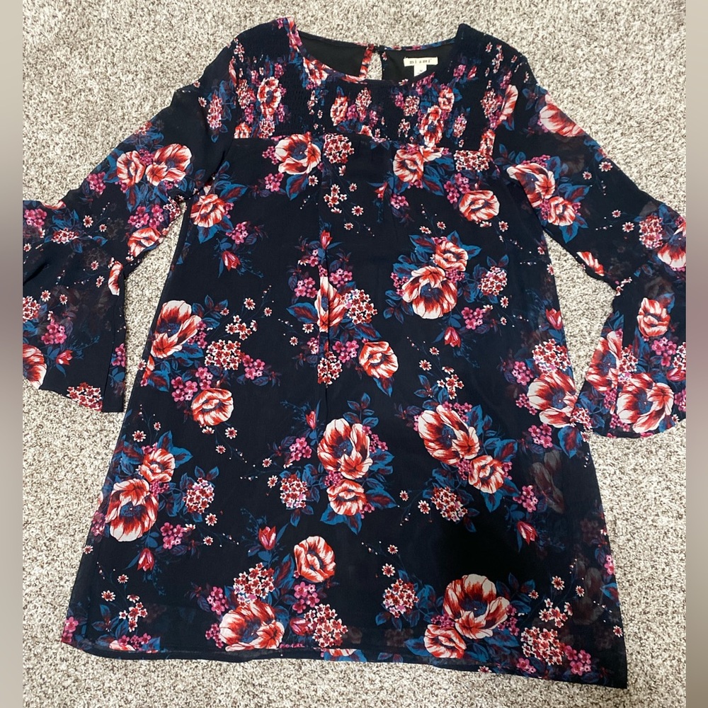 Black floral Dress
